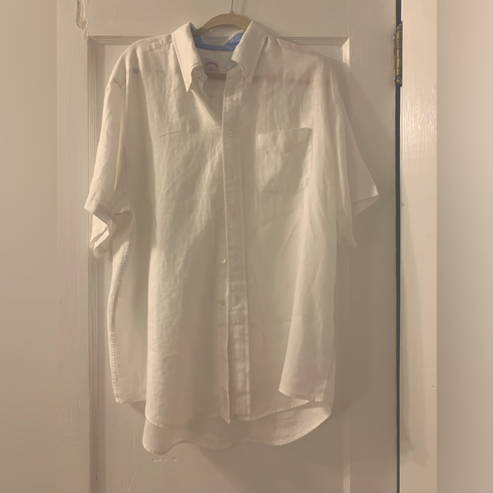 Brooks Brothers linen short sleeve shirt